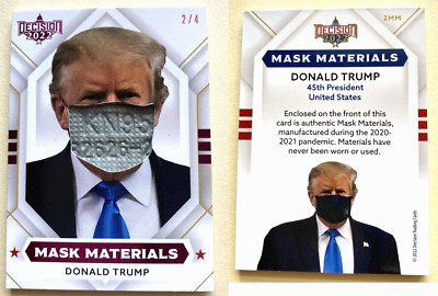DONALD TRUMP DECISION 2022 MASK MATERIALS 2MM PINK FOIL #2/4  NEW RELEASE!!!!