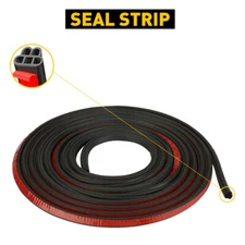 16FT/5M L-Shape Car Rubber Strip Door Seal Hood Trim Edge Moulding Weatherstrip