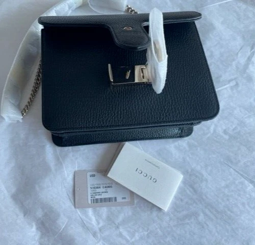 Gucci dollar calf nero deals bag