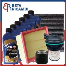 Kit Tagliando Renault Megane IV 1.5 dCi 90/110 CV 4 Filtri 6 Olio 0W20 ELF