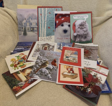 25 Pc Assorted Brands CHRISTMAS GREETING Cards w/Envelopes Lot 43 - NEW