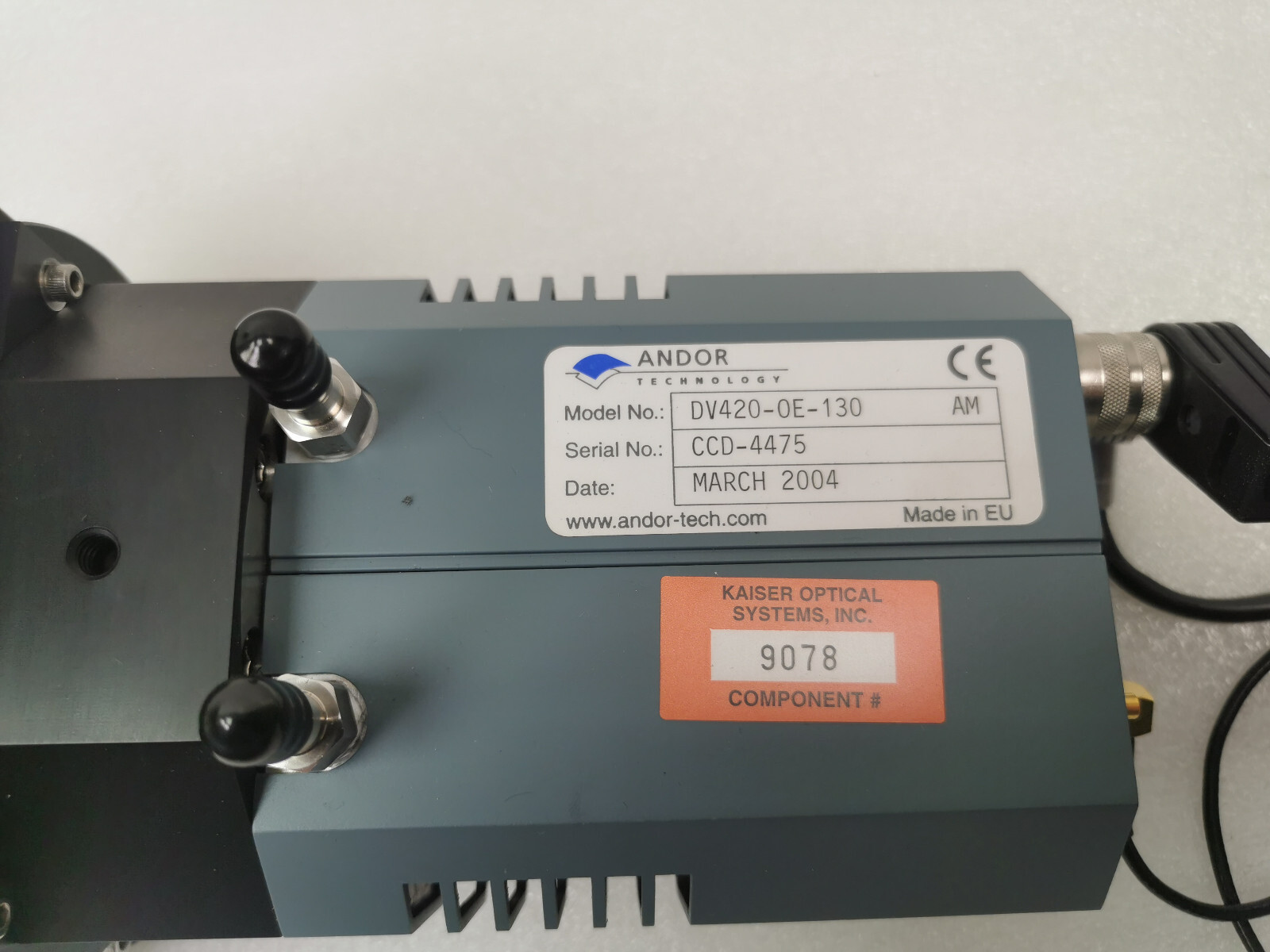 Andor DV420OE130 CCD Camera, Nikon Nikkor Objective Kaiser Raman