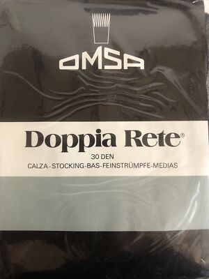 Paar TOLLE sexy OMSA RHT Doppelnetz-Strümpfe Strumpfhalter Gr. 2XL Farbe Grau