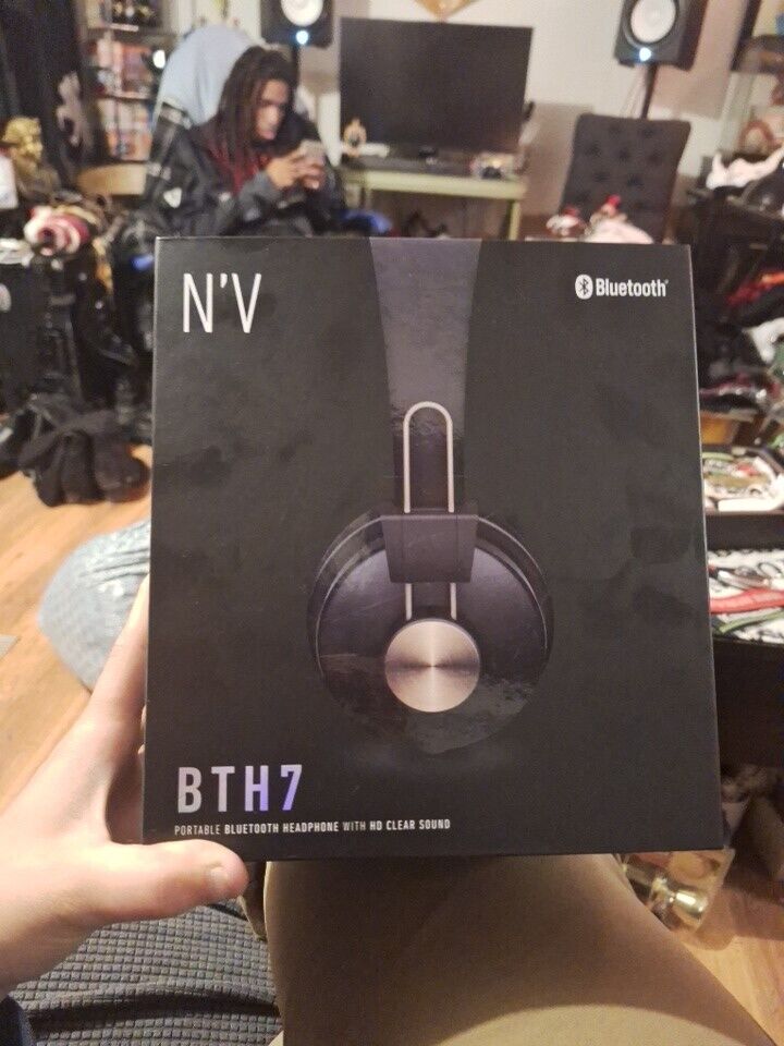 N'V BTH7 Portable Bluetooth Headphone HD Clear Sound 33ft Distance Long Battery | eBay N'V BTH7 Portable Bluetooth Headphone HD Clear Sound 33ft Distance Long Battery | eBay
