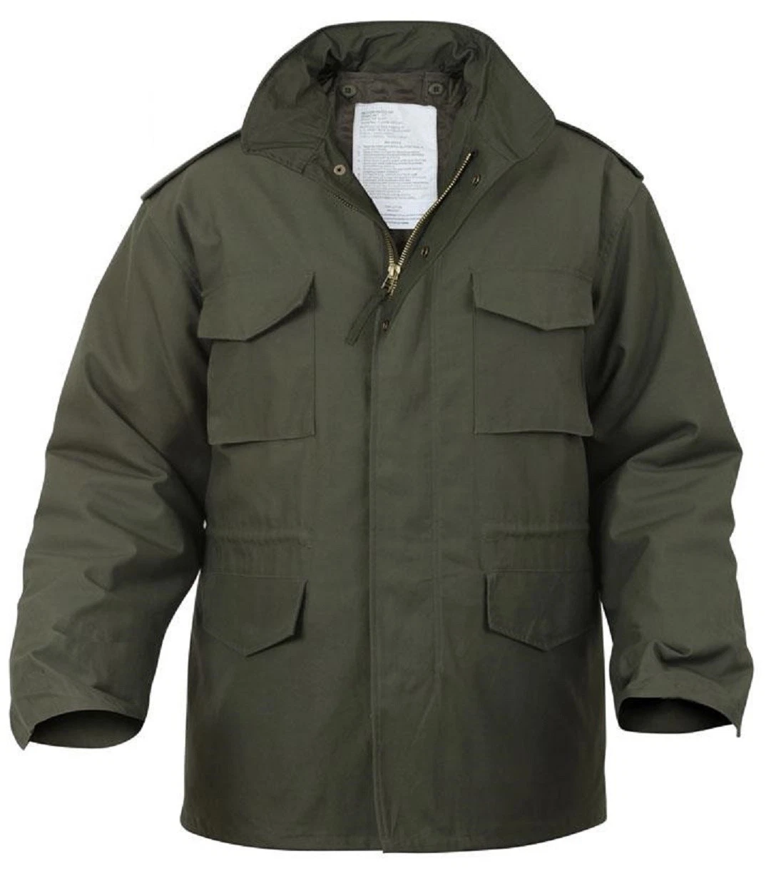 M-65 Field Jacket Olive Drab OD GREEN US Army Vet Navy Seabees Military Veteran image 2