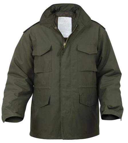 M-65 Field Jacket Olive Drab OD GREEN US Army Vet Navy Seabees Military Veteran image 2