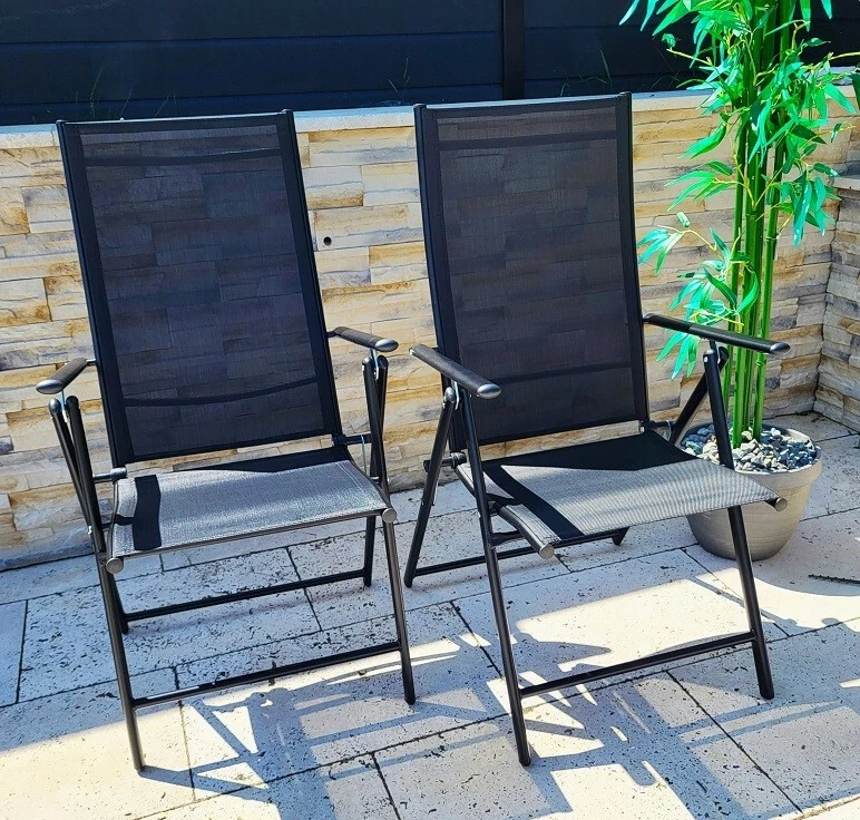 Sitzgruppe POETTO 4 Personen Aluminium Gartenmöbel Tisch Stühle Terrasse Stuhl - Bild 4 von 4