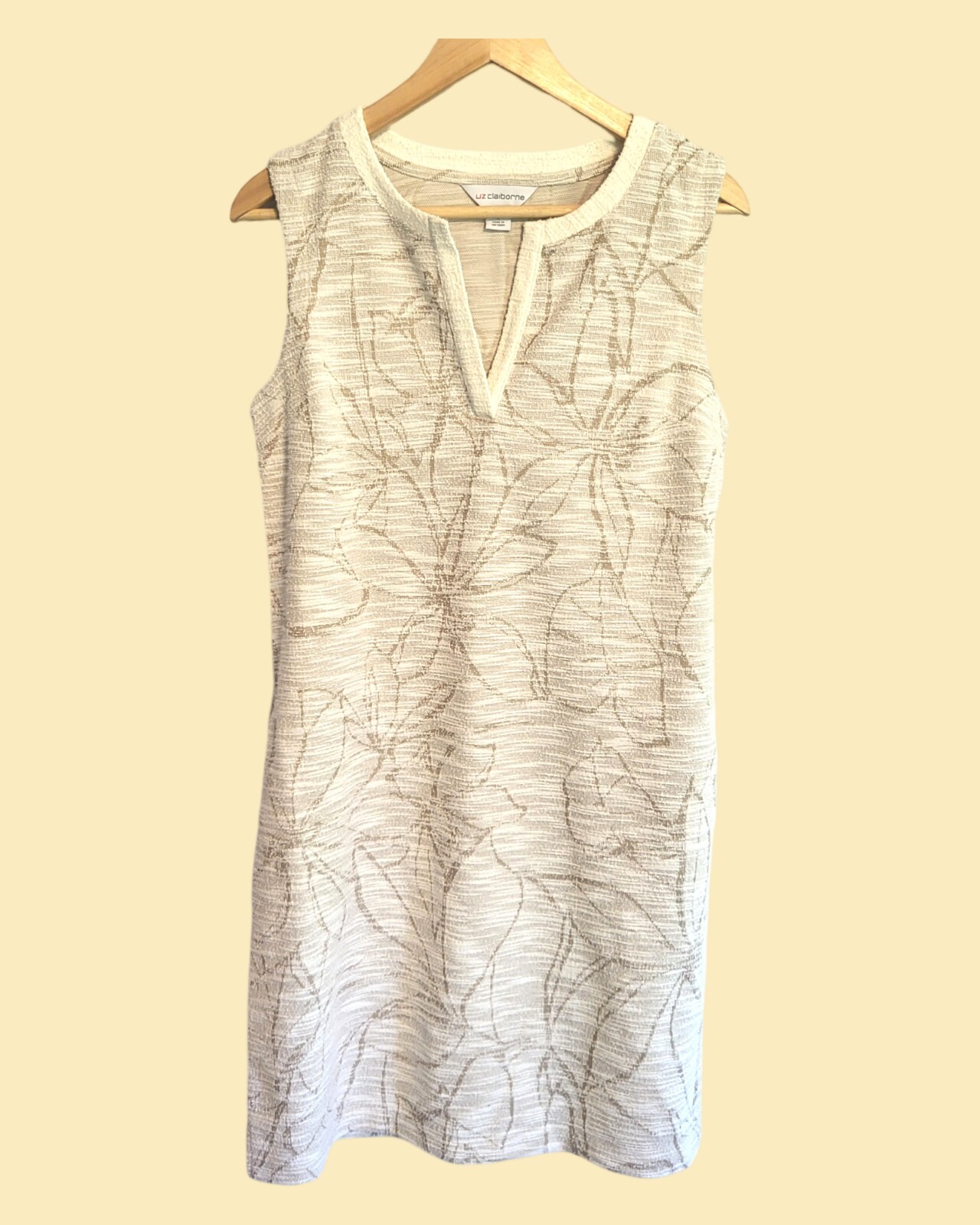 Liz Claiborne  Terrycloth Sleeveless Henley Dress Size S