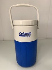 Vintage Coleman PolyLite 5590 1/2 Gal. Water Jug Blue/White Made in USA 1993