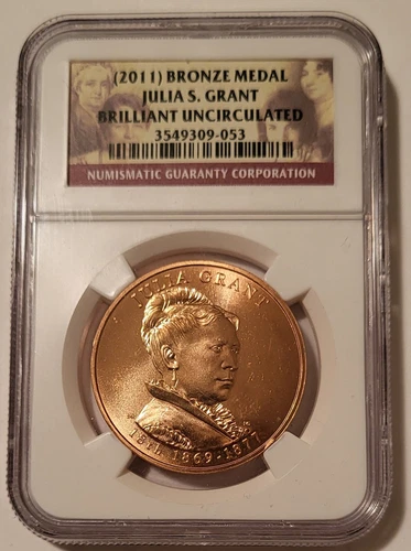 2011 Julia Grant U.S. Mint First Spouse Bronze Medal BU NGC