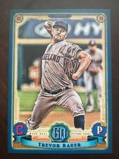 2019 Topps Gypsy Queen Indigo 215/250 Trevor Bauer Cleveland Indians LA Dodgers