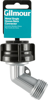 Heavy Duty Garden Hose Elbow Connector, 45 Degree Metal Water Hose Connector wit