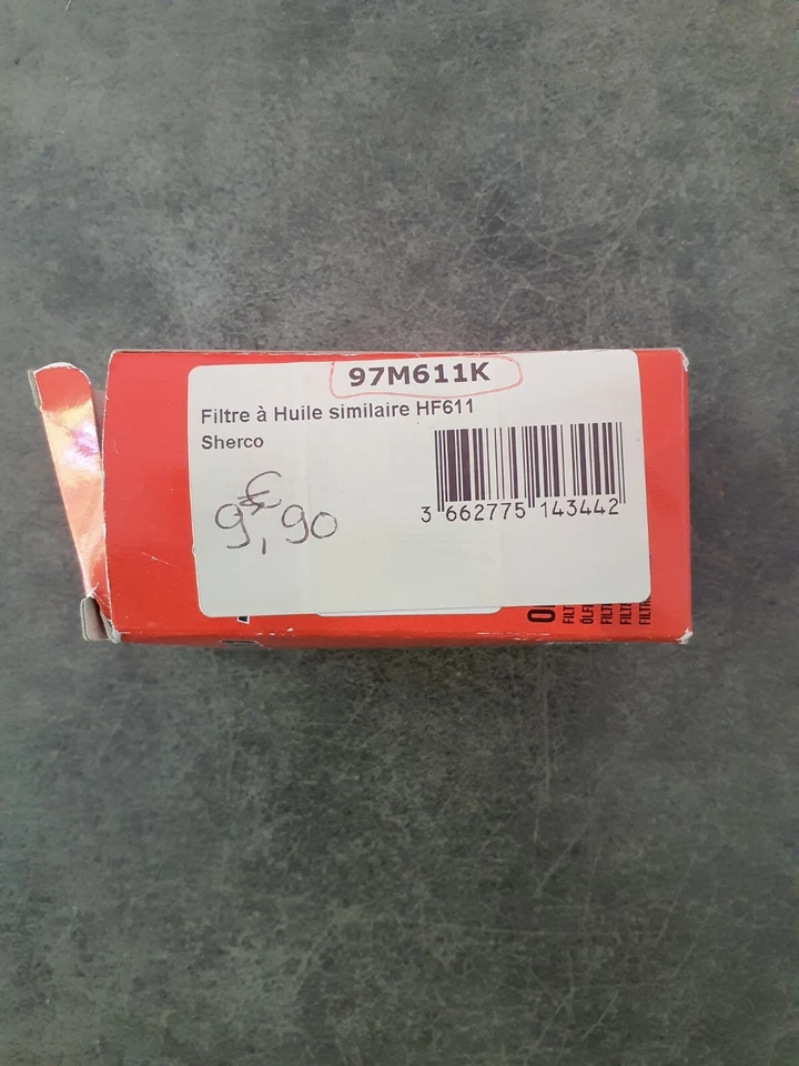 FILTRE A HUILE SIFAM 97M611K SHERCO HUSQVARNA = HF611 HF 611 - Photo 2/2