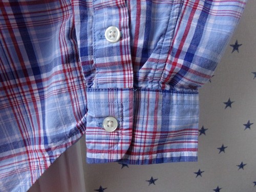 VTG BLUE Plaid RALPH LAUREN Dress Shirt Size 5 Boys Polo Button Up Cotton $55 - Picture 10 of 19