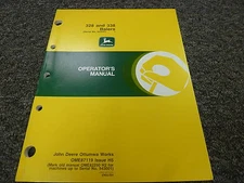 John Deere Model 328 338 Baler Owner Owner's Operator Manual User Guide OME87119