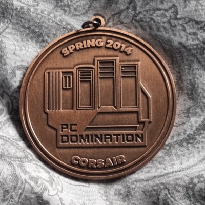 Corsair PC Domination 2014 Bronze Medal SEHR SELTEN Gaming Sammlerstück