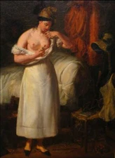 high quality oil painting handpainted on canvas "The Grisette"