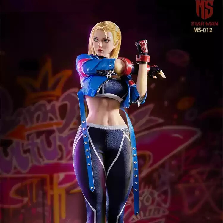 STAR MAN Cammy White Fighter 1/6 12'' Action Figures Skeleton body