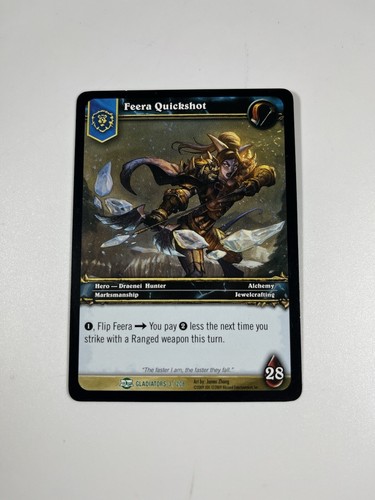 World of Warcraft TCG Feera Quickshot Blood of the Gladiators 3/208 Wow Card
