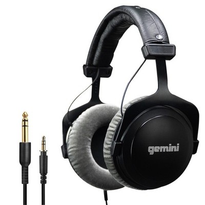 Gemini DJX-1000 Wired DJ Headphones 53mm Drivers Closed-Back