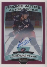 2019 O-Pee-Chee Platinum Rookie Autos Matte Pink 92/99 Alexandre Texier Auto xe2