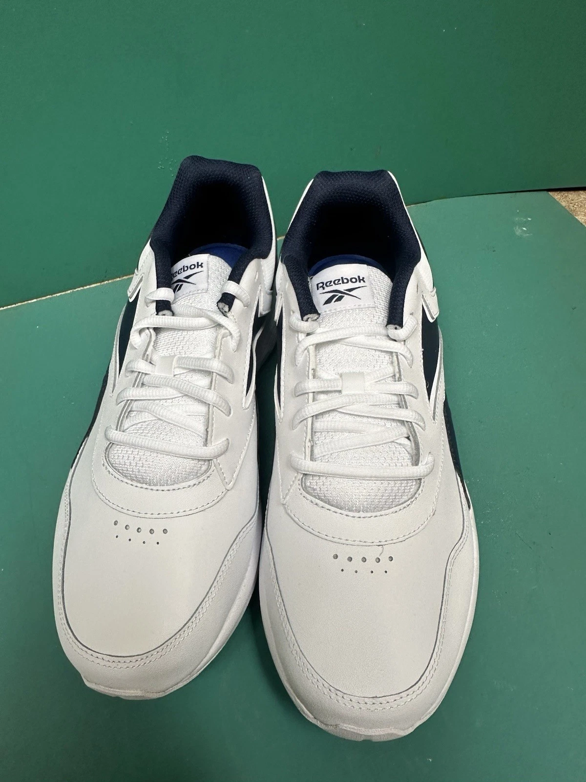 Reebok Walk Ultra 7 DMX Max 4E Wide White Navy FU7144 Size 10.5 4E