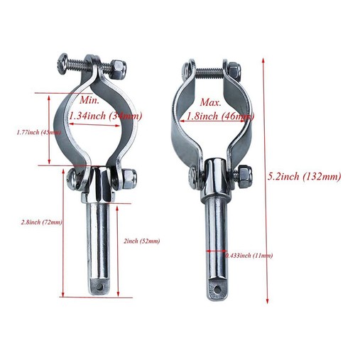 Cerradura de Timón para Barcos de Acero Inoxidable con Fijación Lateral para2875 - Imagen 4 de 6