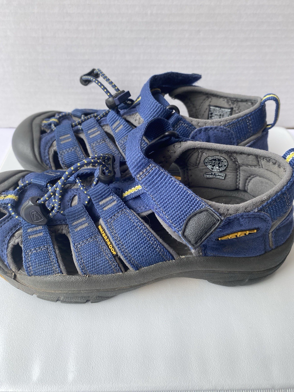 Sandali da trekking impermeabili Keen giovani 1 Newport H2 blu gancio e passante 1009962