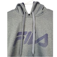 Fila Gray Pullover Hoodie Mens Extra Large XL Long Sleeve Activewear