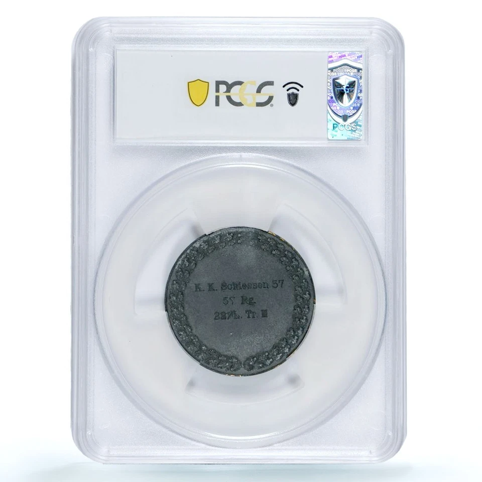 Alemania Tercer Reich Adolf Hitler Concurso de Tiro Premio MS61 PCGS medalla 1937 Foto 4 de 4