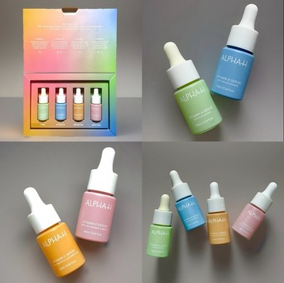 Alpha-H Vitamin Serum Discovery Kit Firming Hydrating Brightening Restoring BNIB
