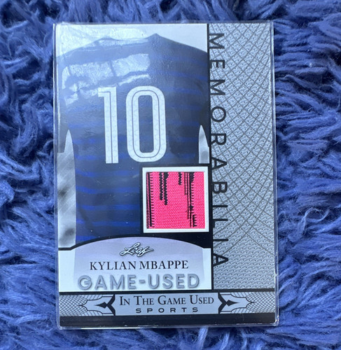 Leaf In The Game Used Sports Kylian Mbappe Game-Used Memorabilia #10