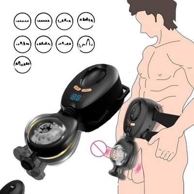 Automatic Wearable Male Masturbator Removable Belts LCD Display Kegel  Training | eBay