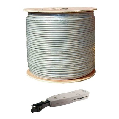 250m Cat6 + LSA Geschirmt Verlegekabel Netzwerk Computer Kabel LAN ( Cat7 5 5e