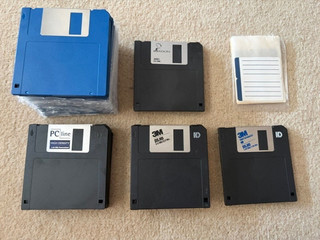 Bundle of 46 Floppy Discs 3.5" Opened and Unused