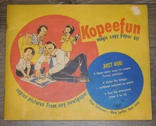Original Vintage 1952 Kopeefun Magic Copy Paper Kit