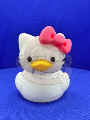 Hello Duck Inspired by Hello Kitty - Character Design with Pink Bow and Yellow B