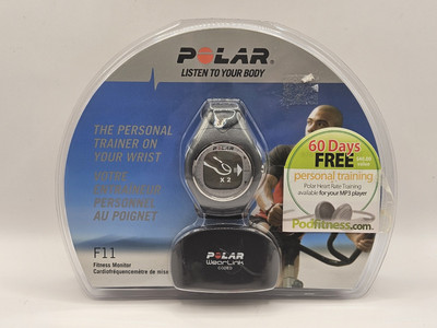 New In Box Polar F11 Grey Pepper Heart Rate Monitor Fitness Watch 