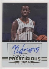 2012-13 Prestige Prestigious Picks Signatures Kemba Walker #8 Auto fm0