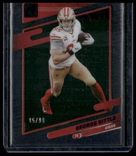 George Kittle /99 2021 Clearly Donruss #49 Blue San Francisco 49ers