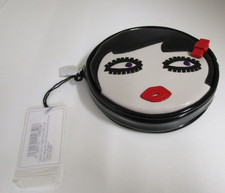 Lulu Guinness Doll Face Black Patent Coin Purse.New With Tags.