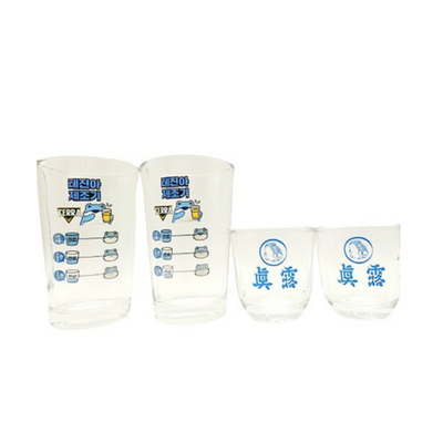 Terra & Jinro Somaek Korea Soju Beer Mixing Somack Glass 2ea +