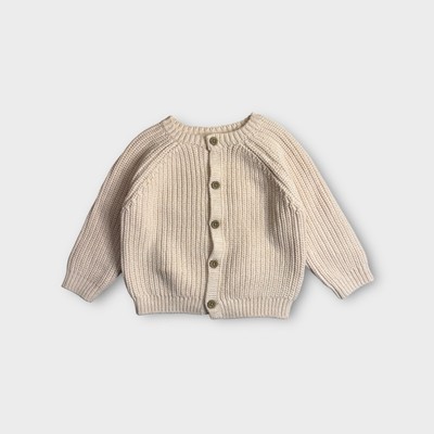 Rock A Bye Baby Boutique Text  Hello  Cream Knit Cardigan