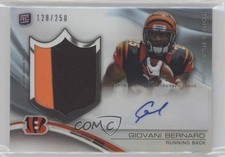 2013 Topps Platinum Rookie Refractor 128/250 Giovani Bernard Patch Auto 0nr3