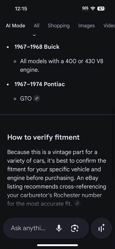 Lote de 3 nuevos OEM 7035142 GM PONTIAC BUICK OLDS Rochester Carb Needle Seat 4 Barr Foto 2 de 4