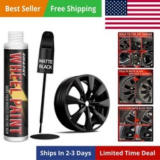 Matte Black Rim Touch Up Paint, Matte Black Paint Pen for Metal, Enamel, Car ...