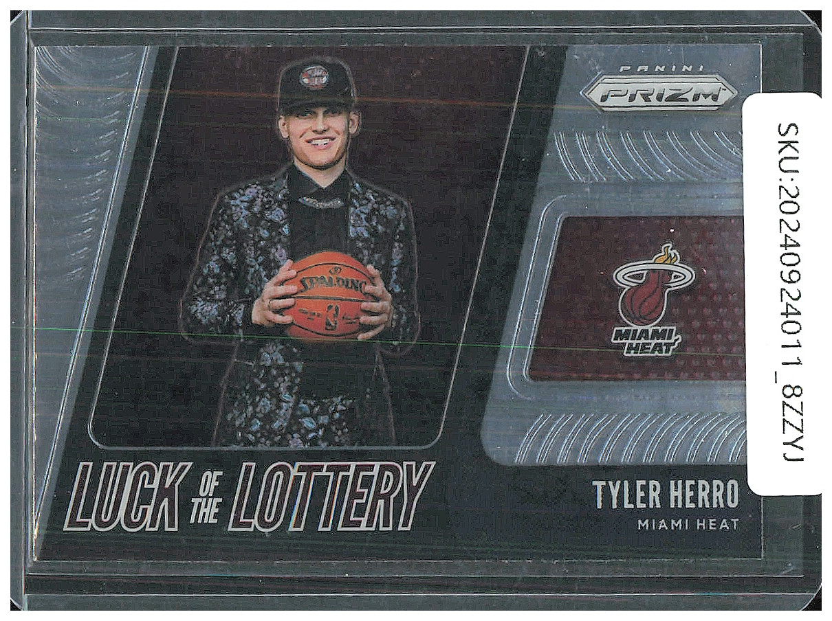 2019-20 Panini Prizm Tyler Herro Luck of the Lottery RC #13