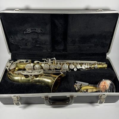 Selmer Bundy II Alto Saxophone with Case and Accessories Tested Working