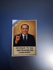 sticker santino Berlusconi ovunque tu sia proteggimi dai comunisti