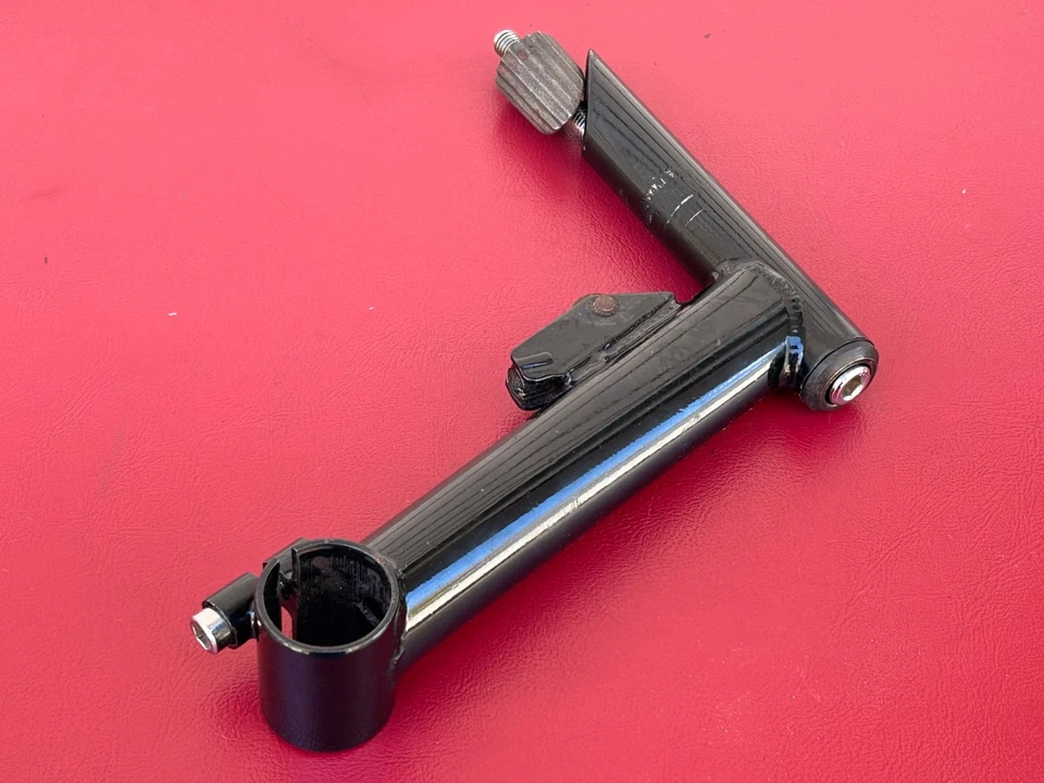 De colección Nitto MTB Rodillo Pluma Vástago Cuello de Ganso 22.2 Negro Años 80 Cable Guía Elevador Foto 3 de 4